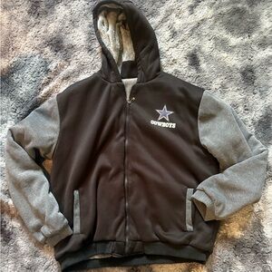 Dallas Cowboys Sherpa Zip Up Hoodie Size XXL
